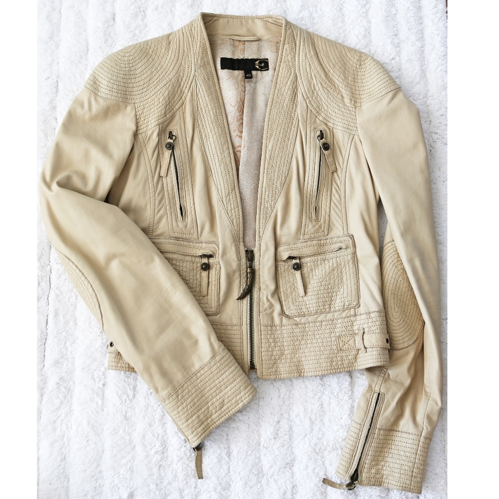 Just Cavalli Roberto Cavalli leather jacket